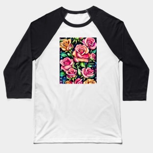 Dreamlike Roses Baseball T-Shirt